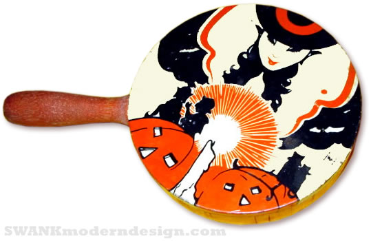 Halloween art deco noisemaker rattle
